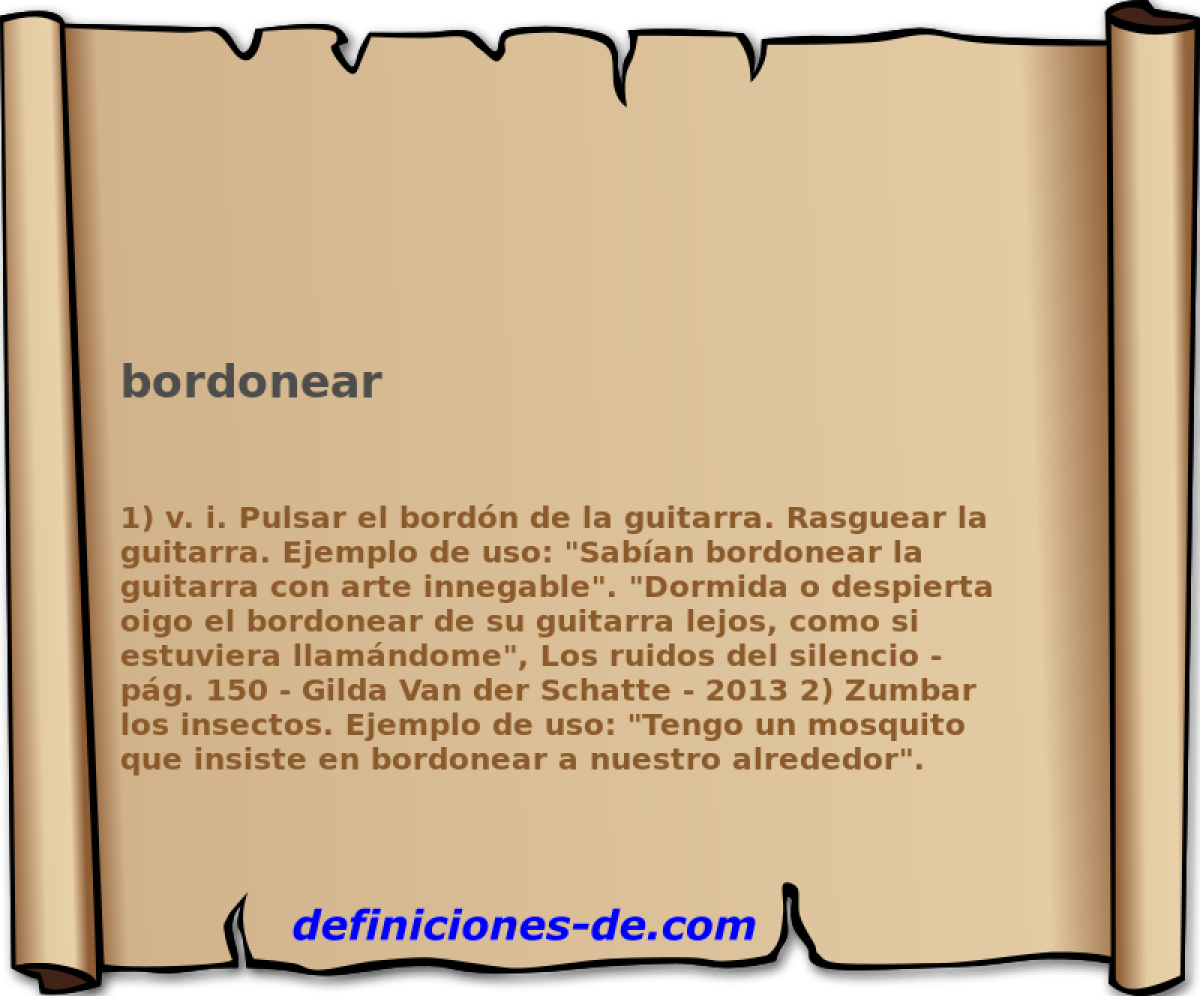 bordonear 