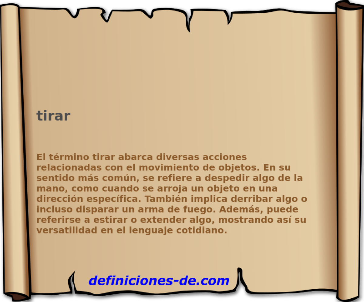 tirar 