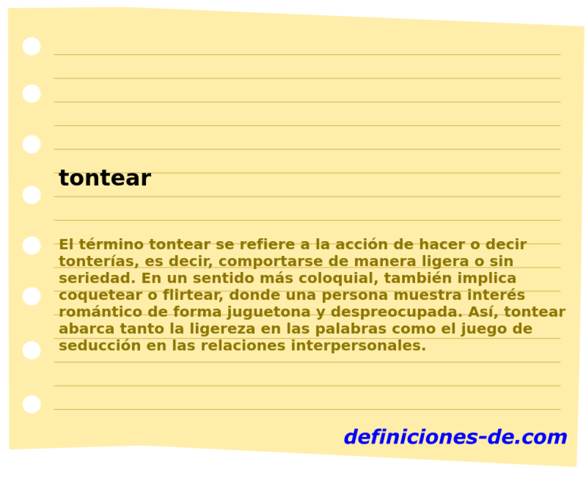 tontear 