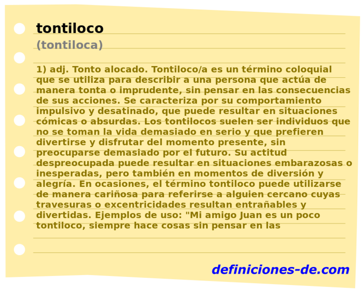 tontiloco (tontiloca)