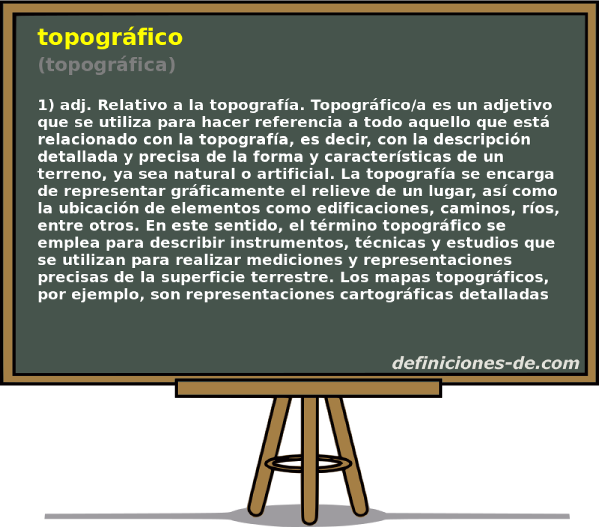 topogrfico (topogrfica)