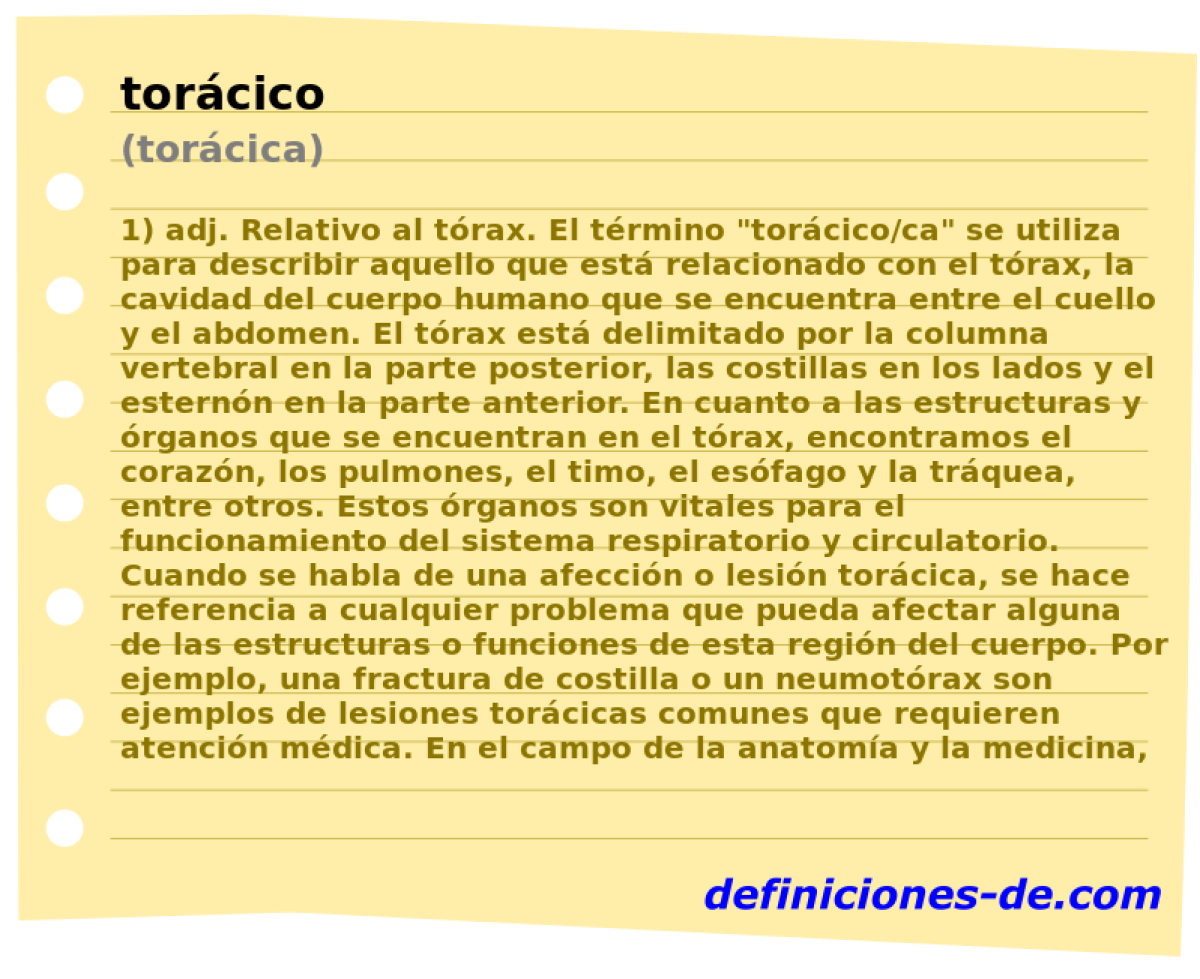 torcico (torcica)