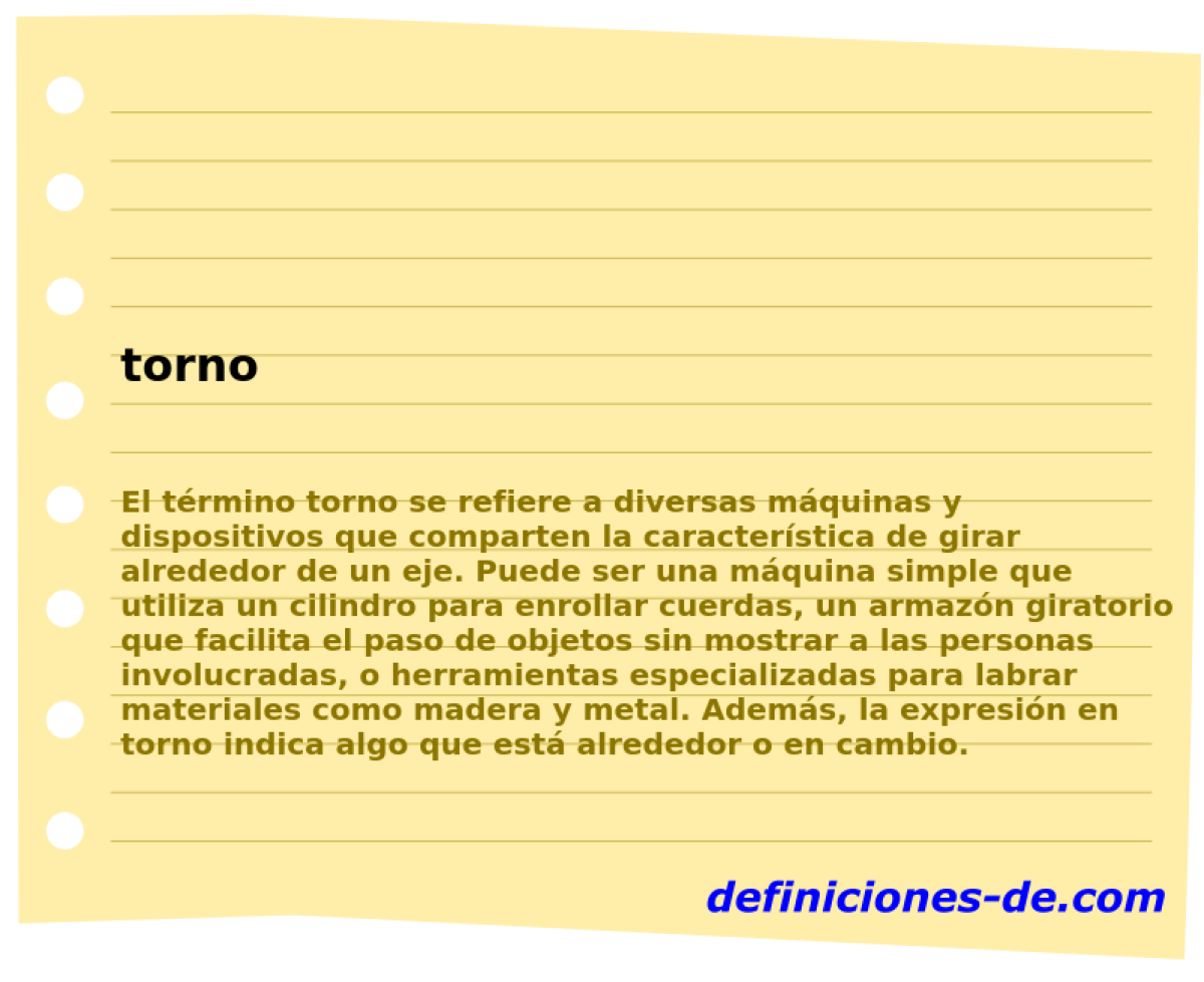 torno 