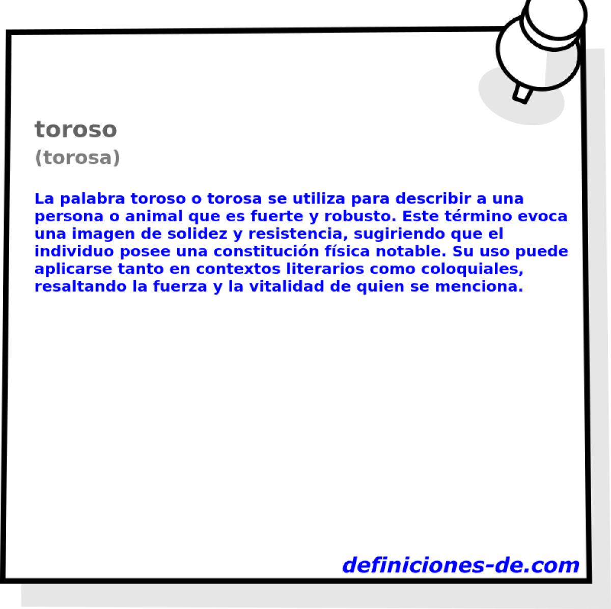 toroso (torosa)