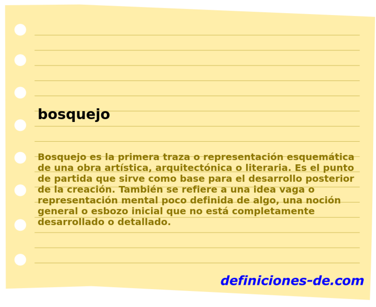 bosquejo 