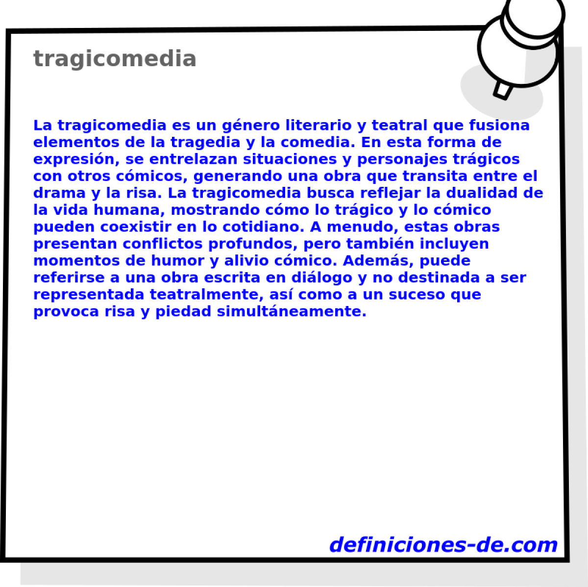 tragicomedia 