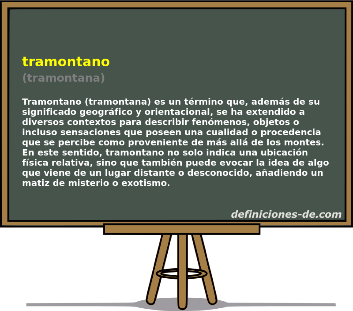 tramontano (tramontana)