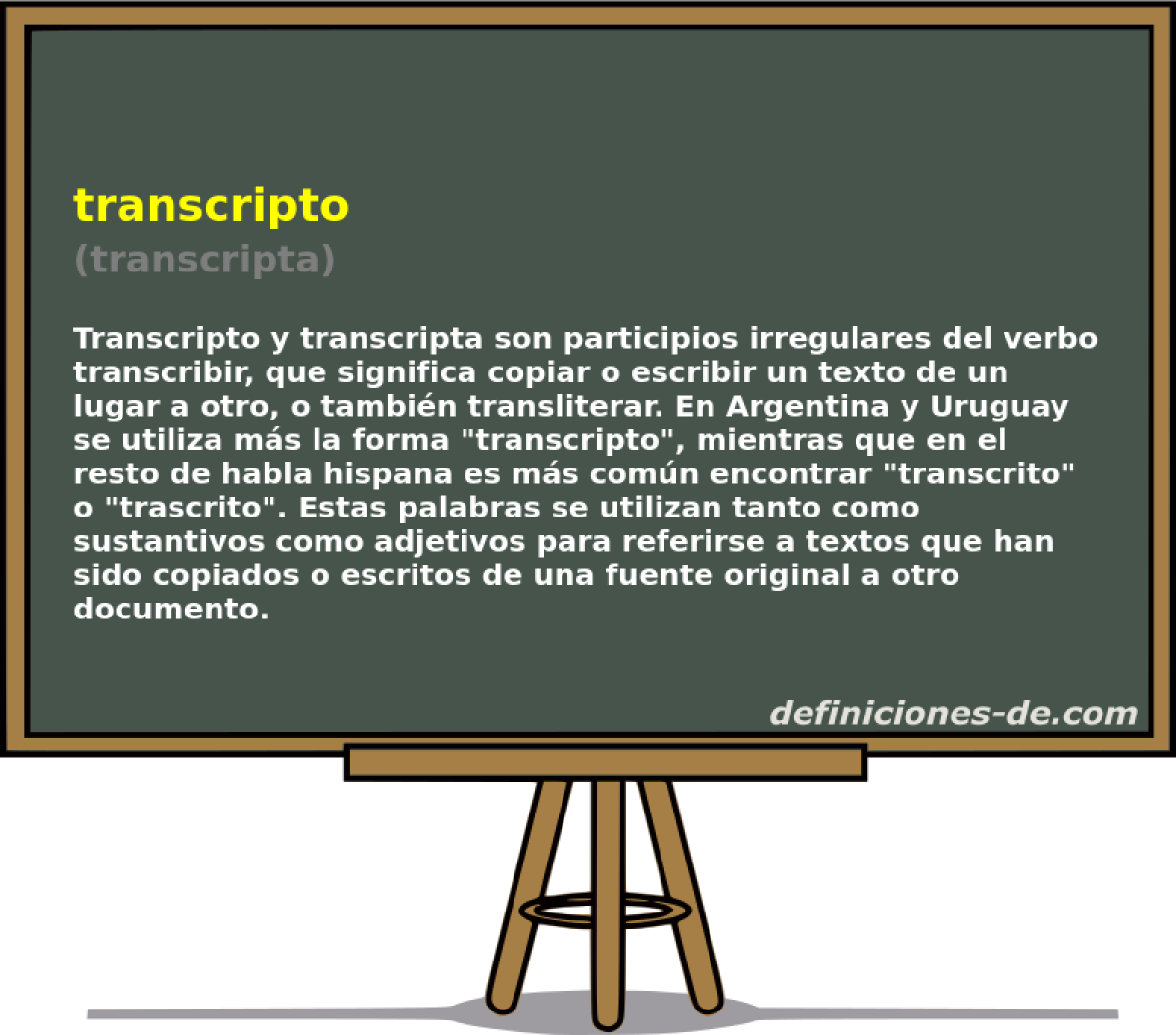 transcripto (transcripta)