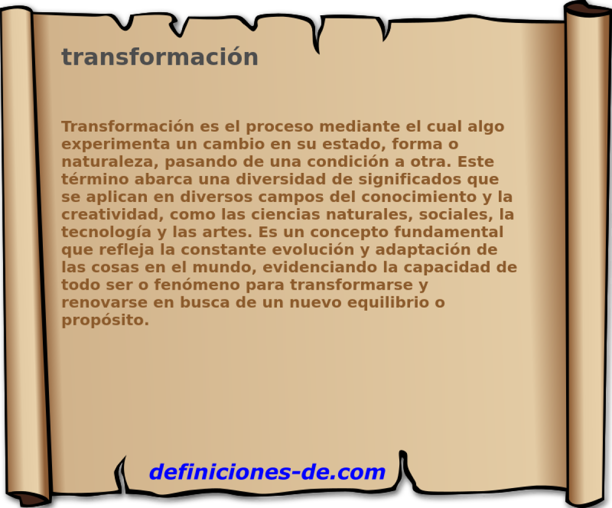 transformacin 