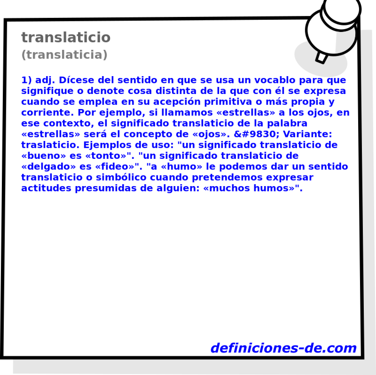 translaticio (translaticia)