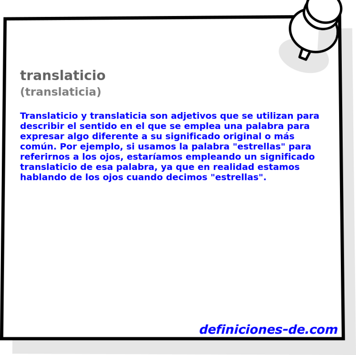 translaticio (translaticia)