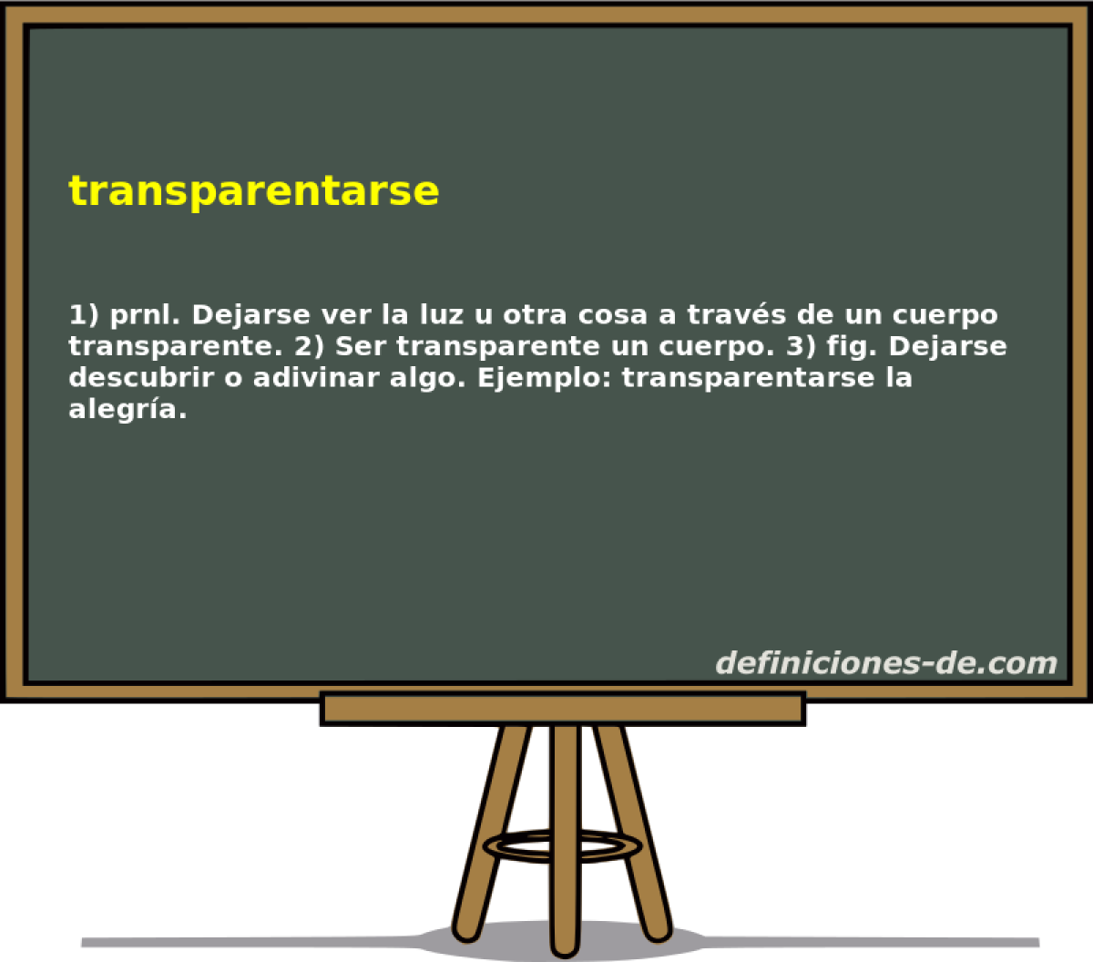transparentarse 