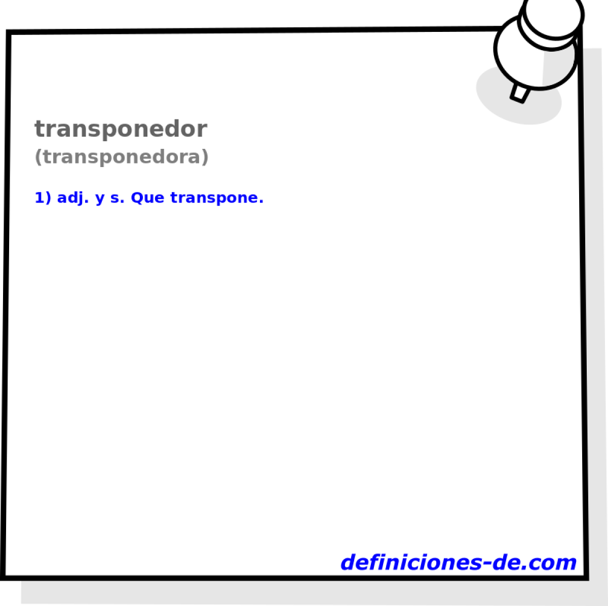 transponedor (transponedora)