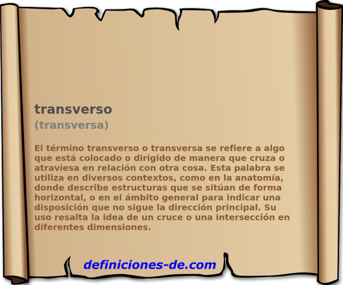 transverso (transversa)