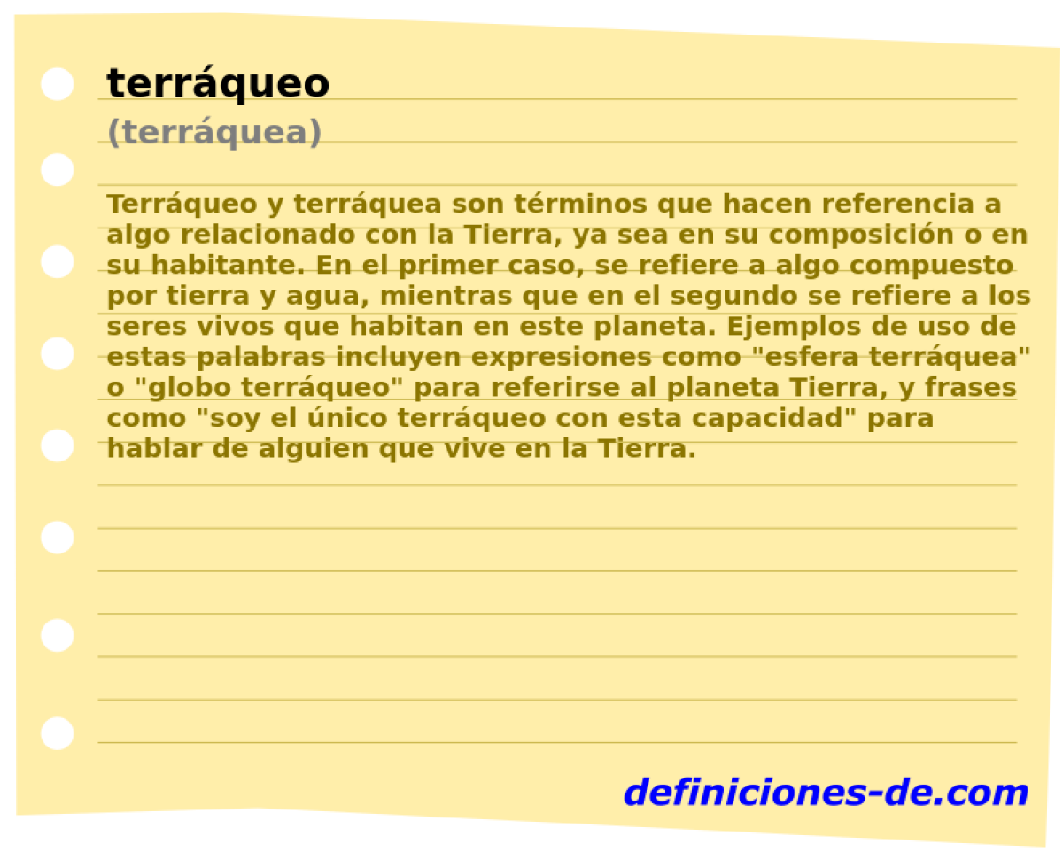 terrqueo (terrquea)