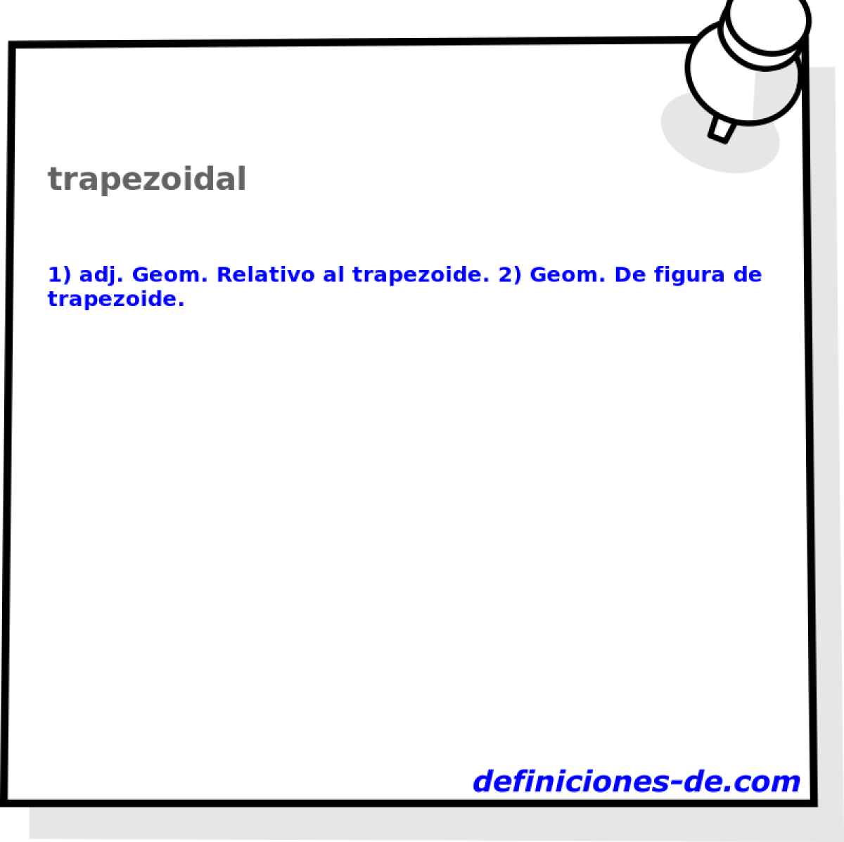 trapezoidal 