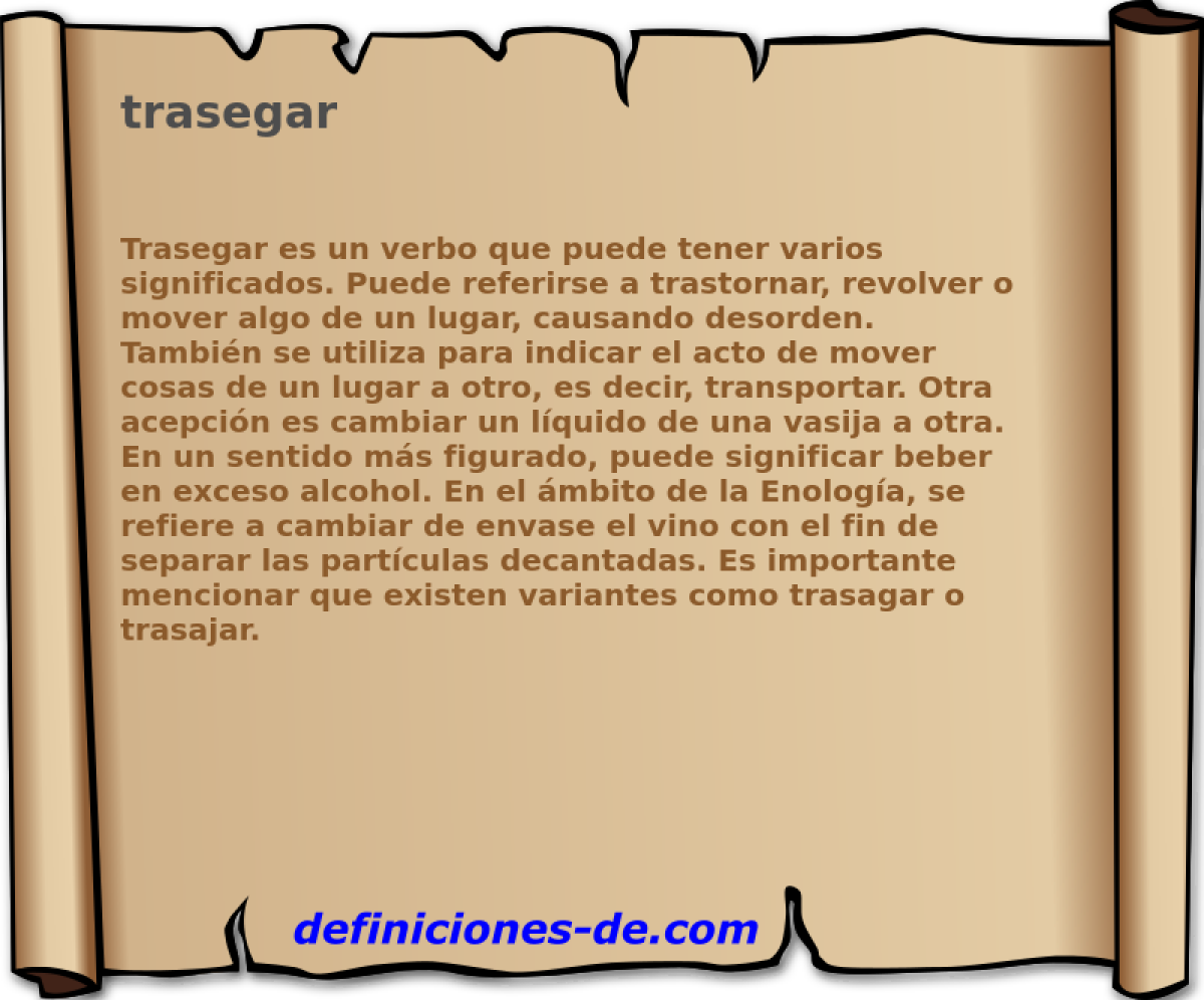 trasegar 