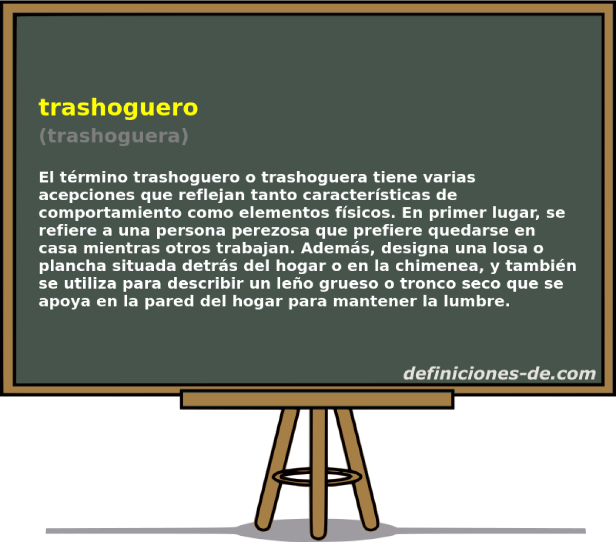 trashoguero (trashoguera)