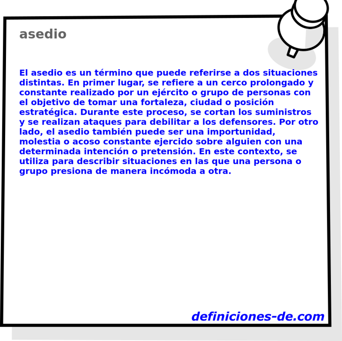 asedio 