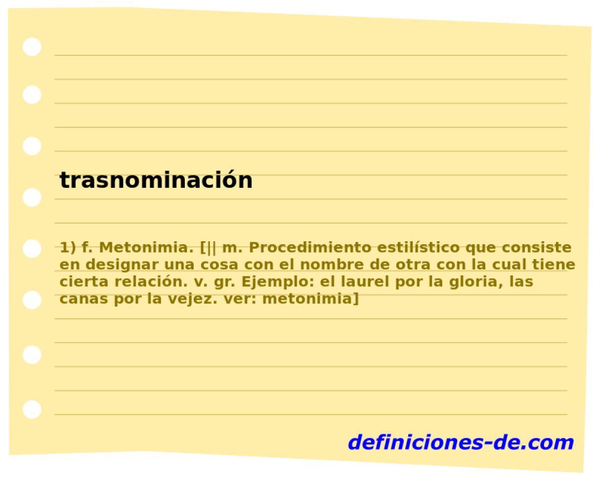 trasnominacin 