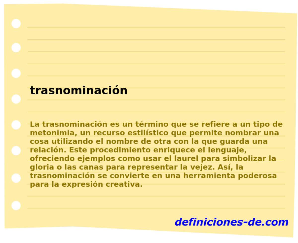 trasnominacin 