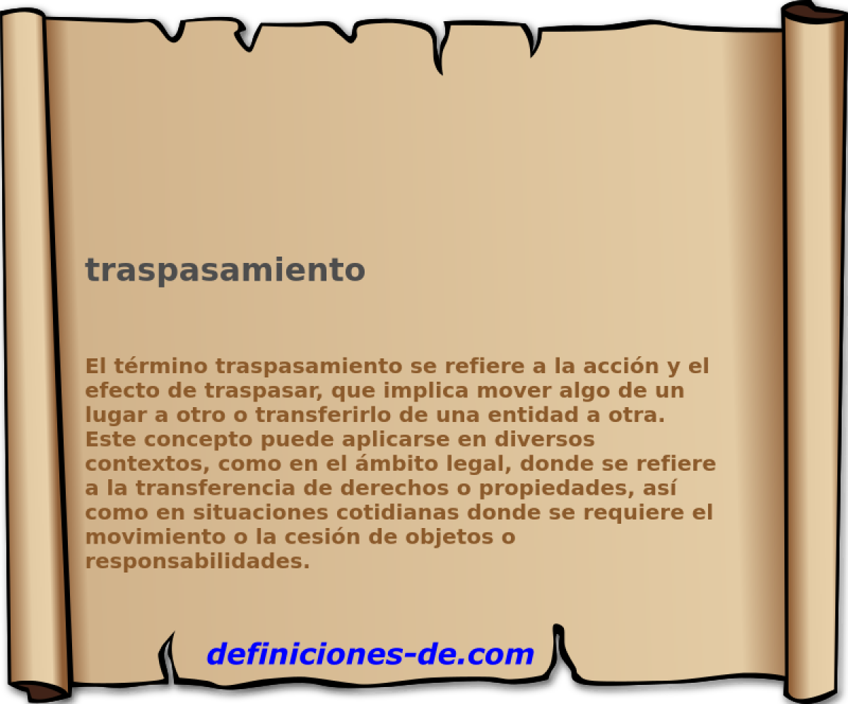 traspasamiento 