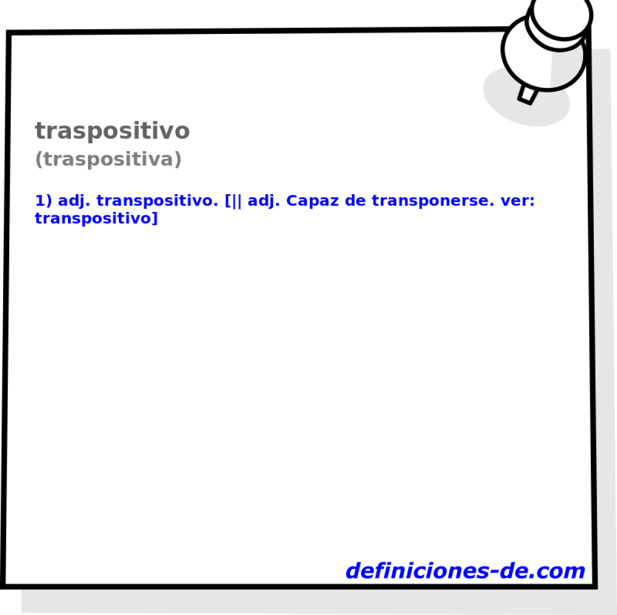 traspositivo (traspositiva)