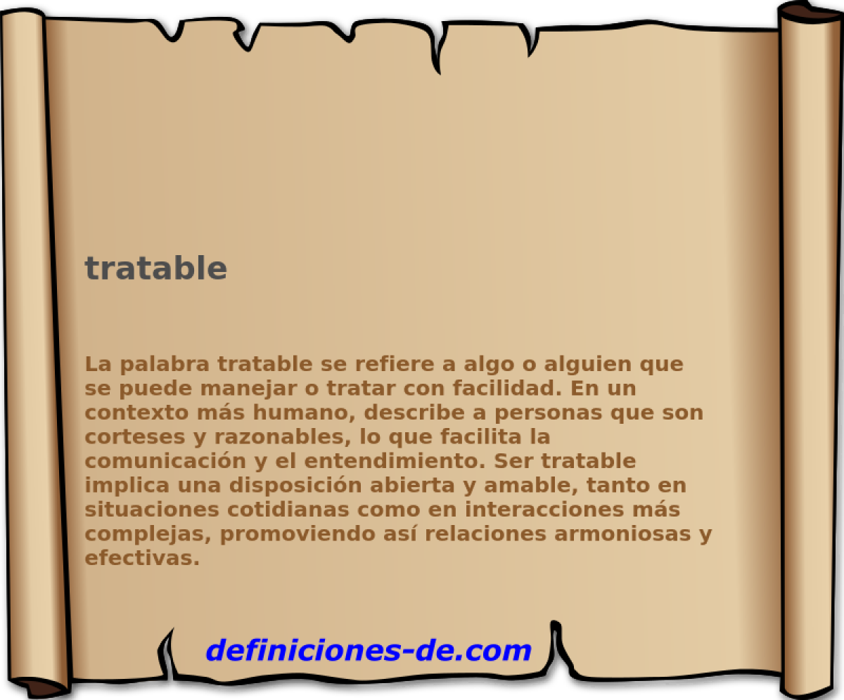 tratable 