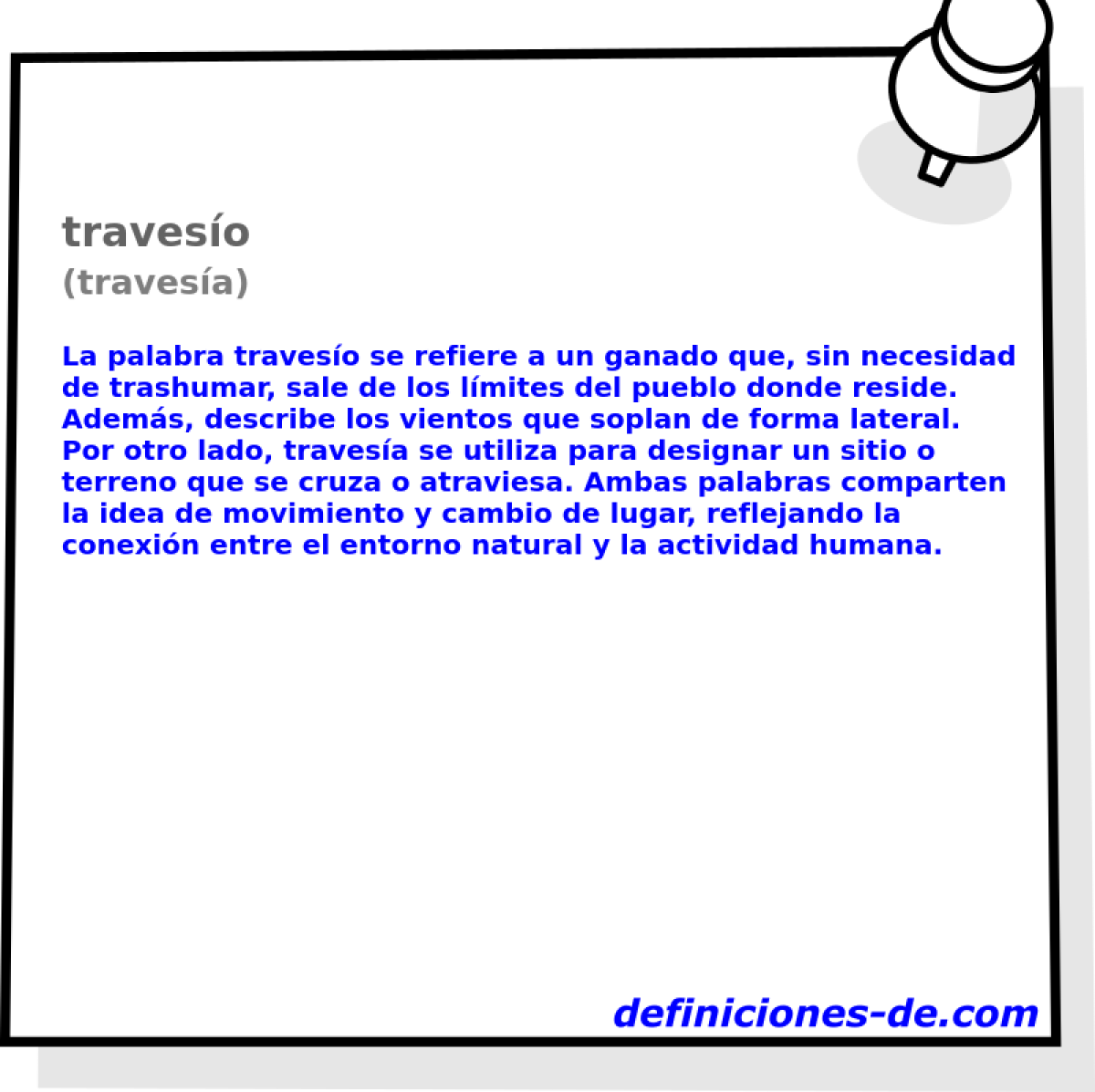 traveso (travesa)