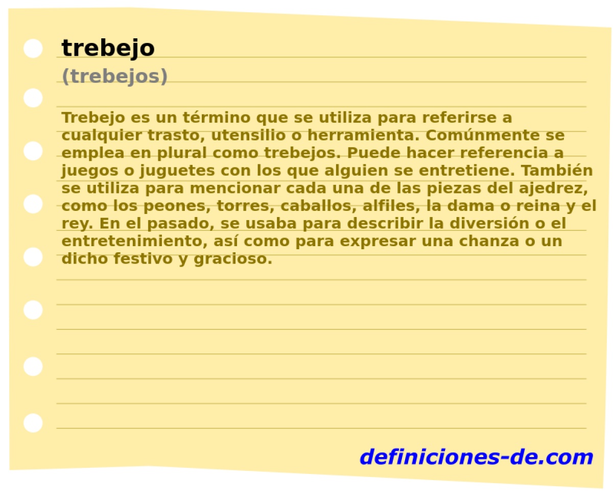 trebejo (trebejos)