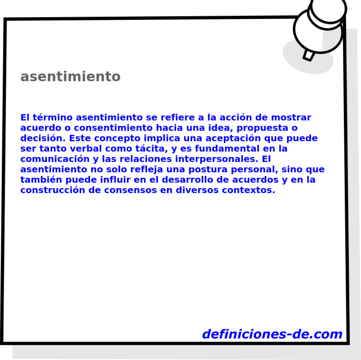 asentimiento 