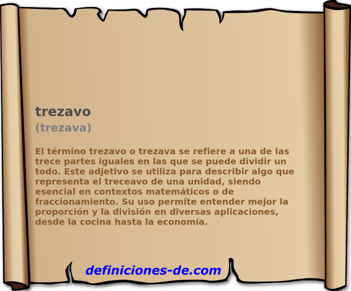 trezavo (trezava)