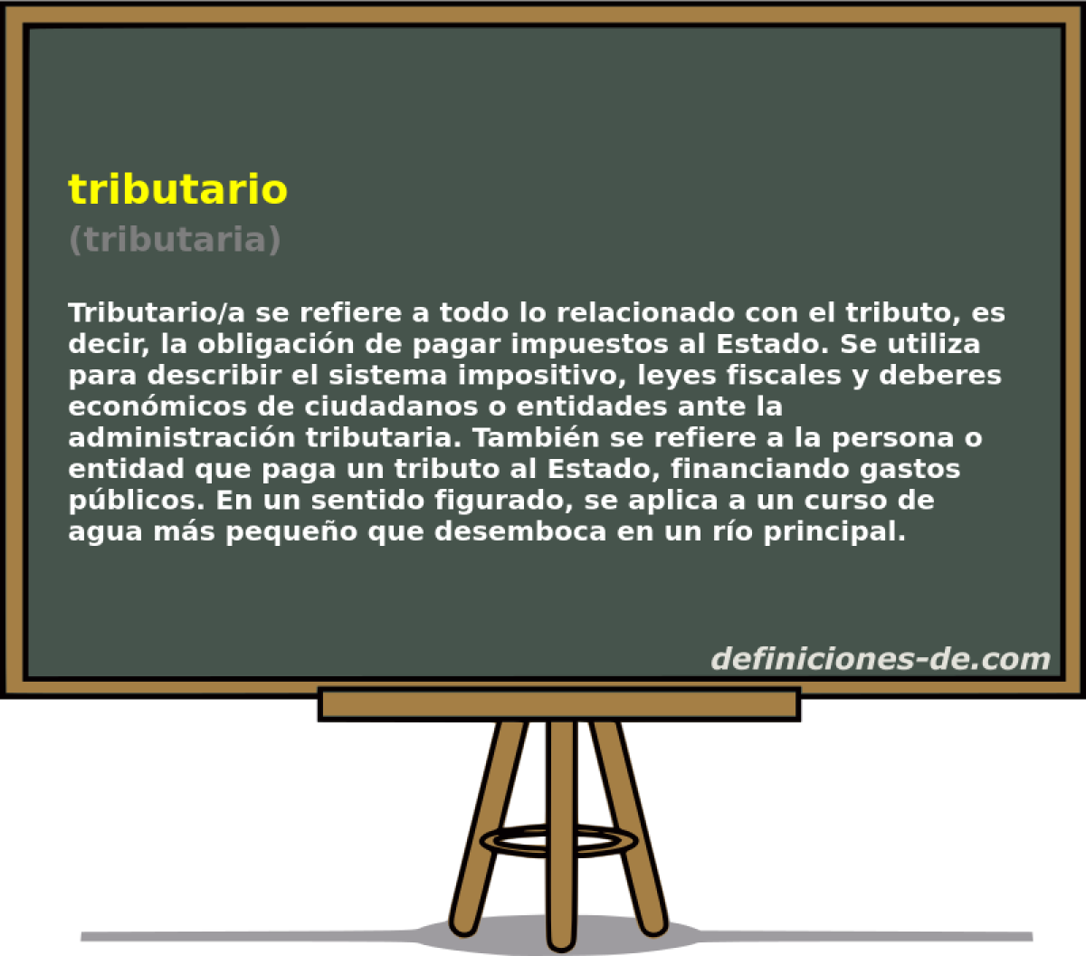 tributario (tributaria)