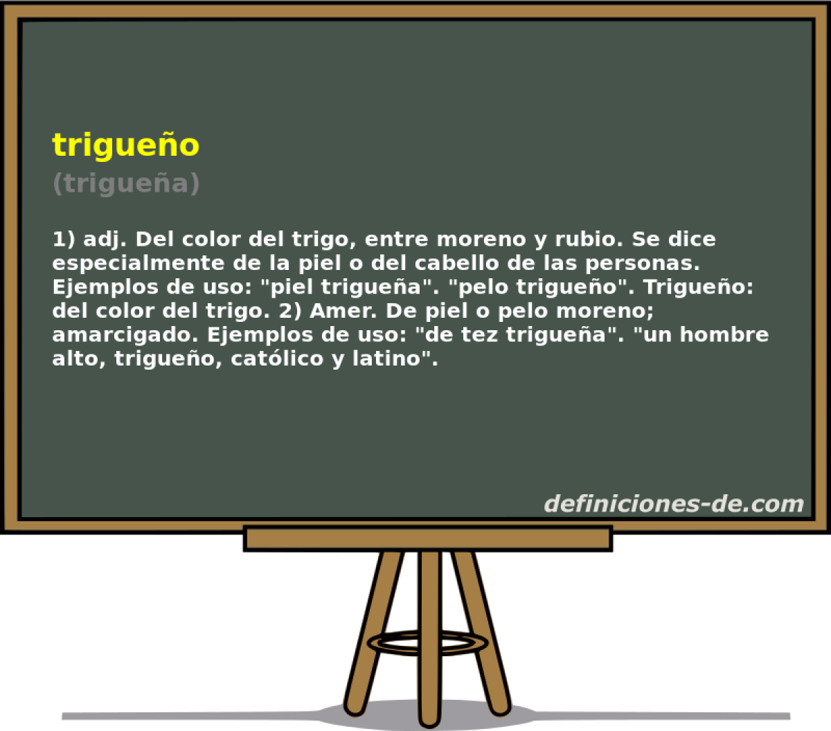 trigueo (triguea)