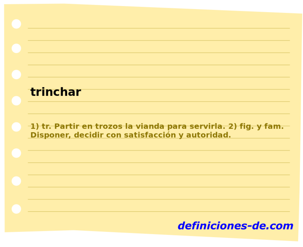 trinchar 