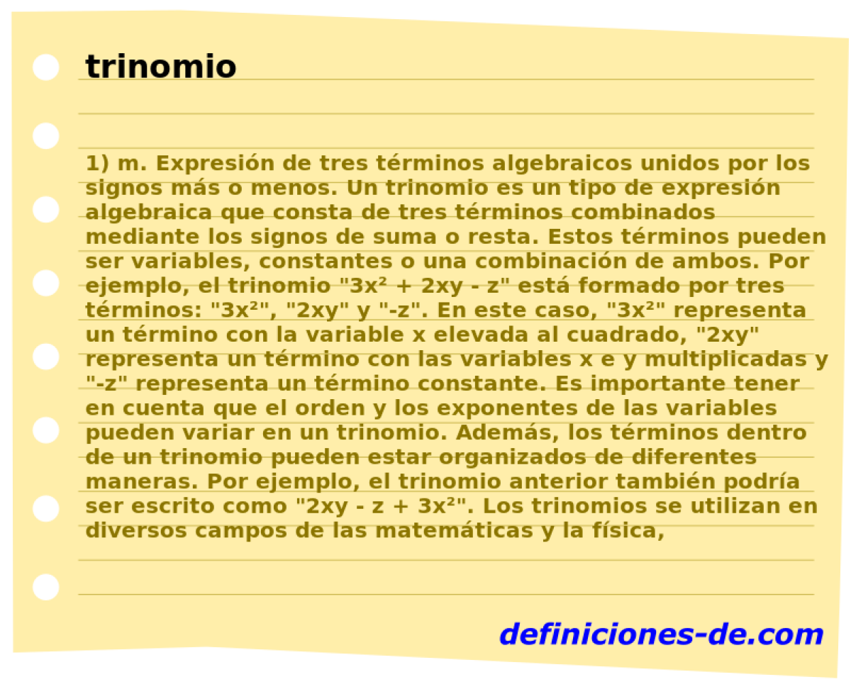 trinomio 