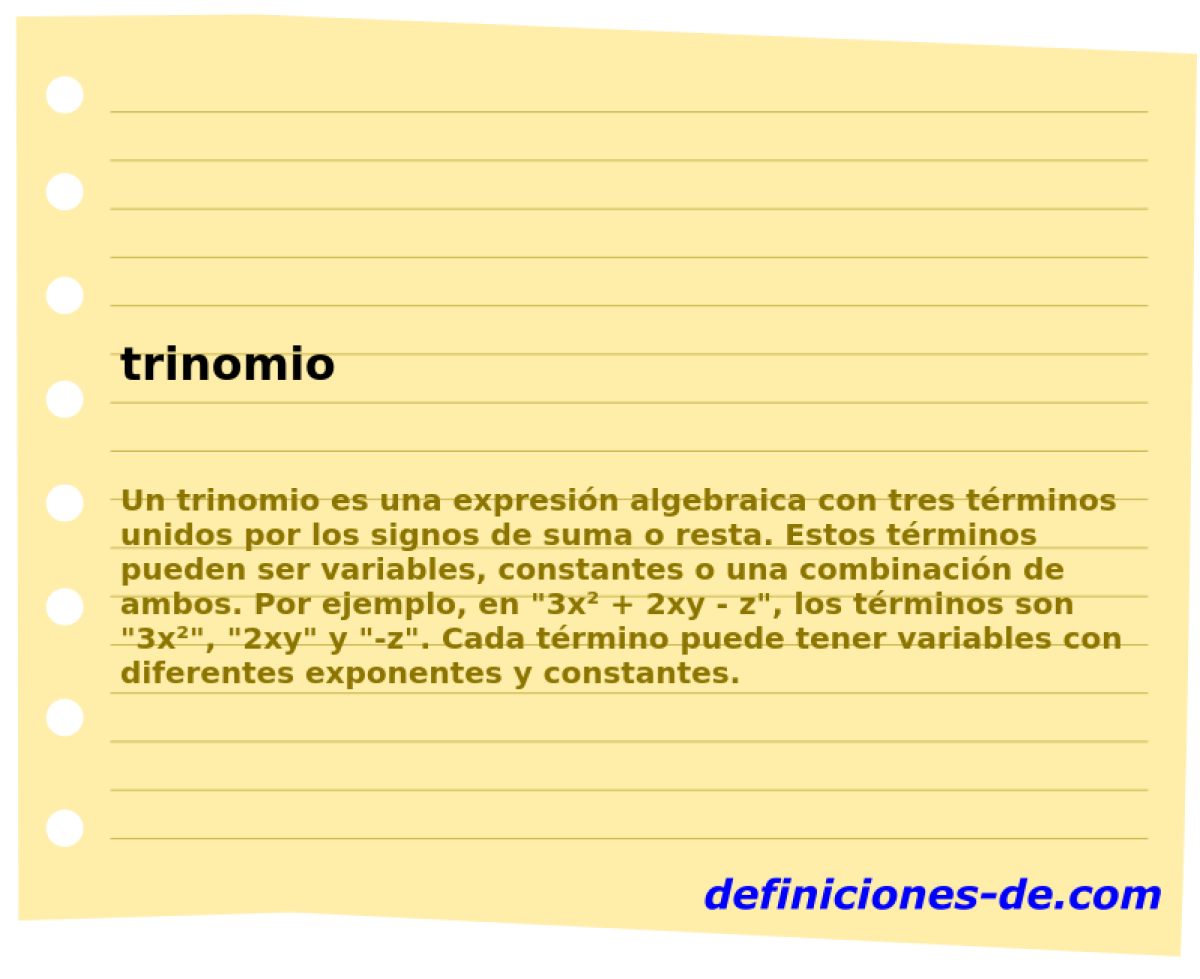 trinomio 