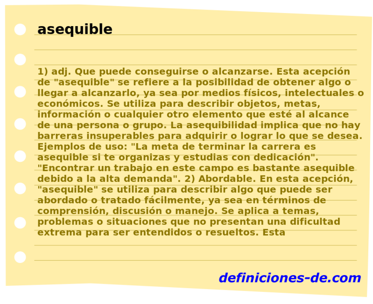 asequible 