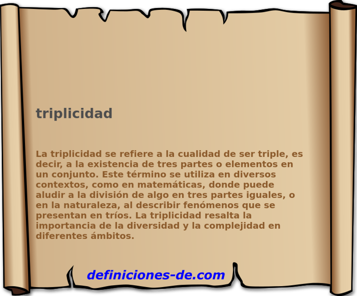 triplicidad 