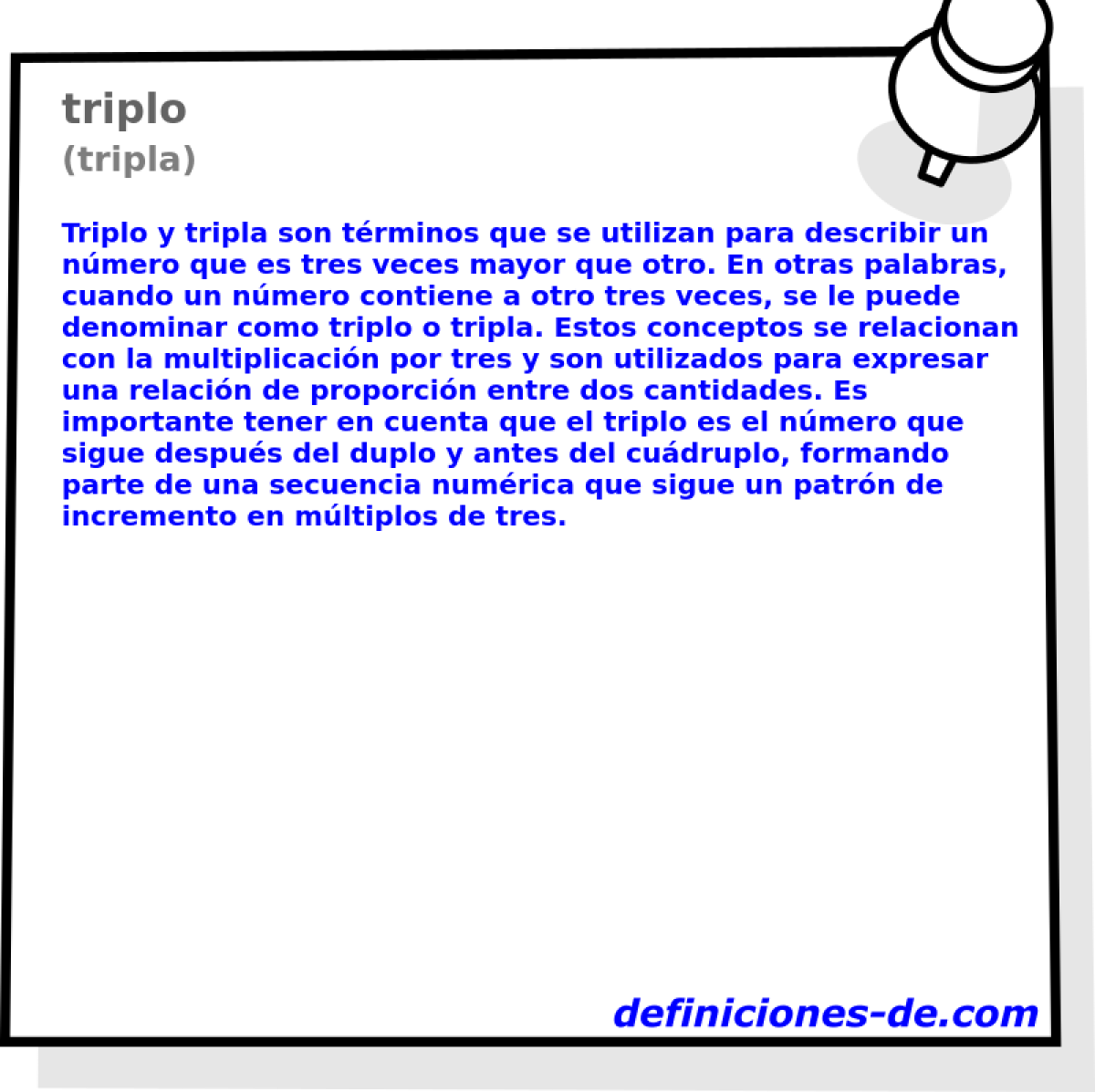 triplo (tripla)