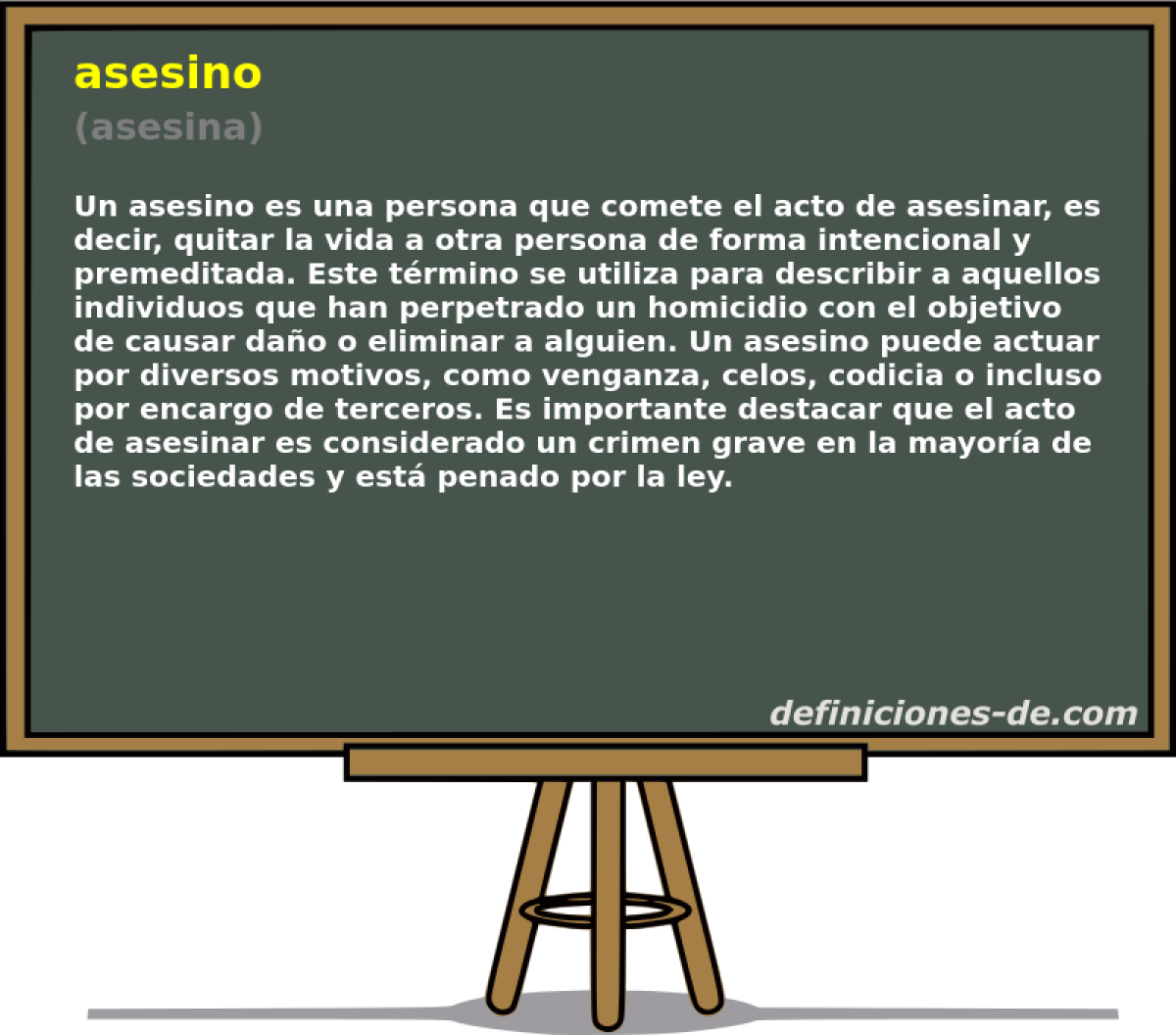 asesino (asesina)