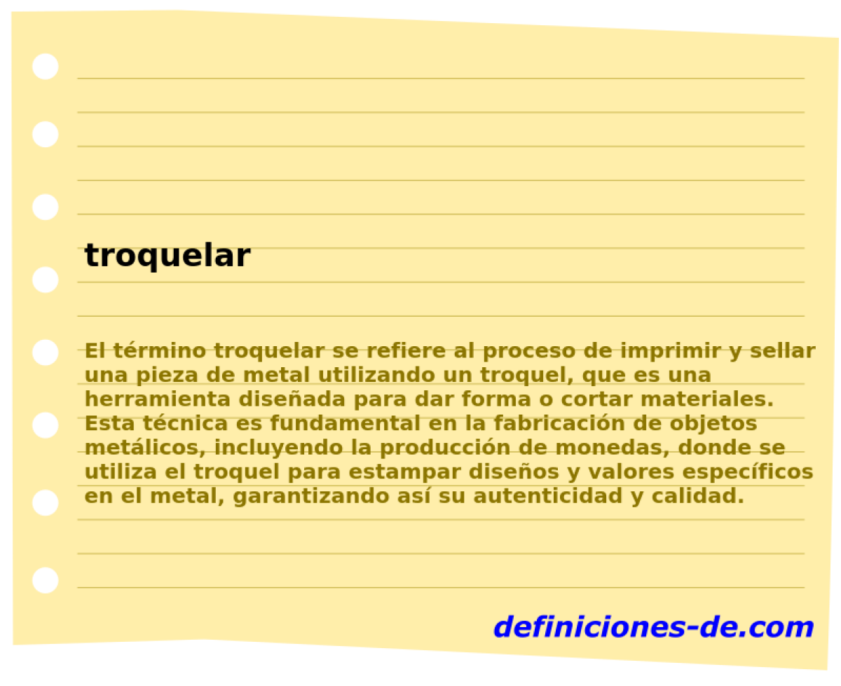 troquelar 