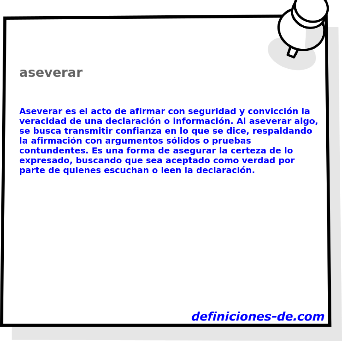 aseverar 