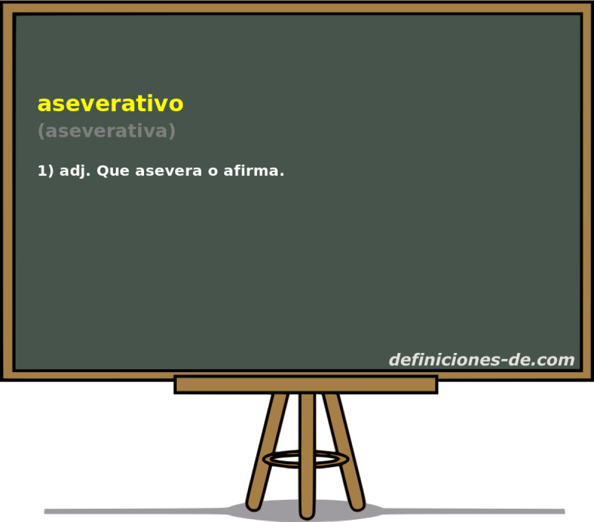 aseverativo (aseverativa)