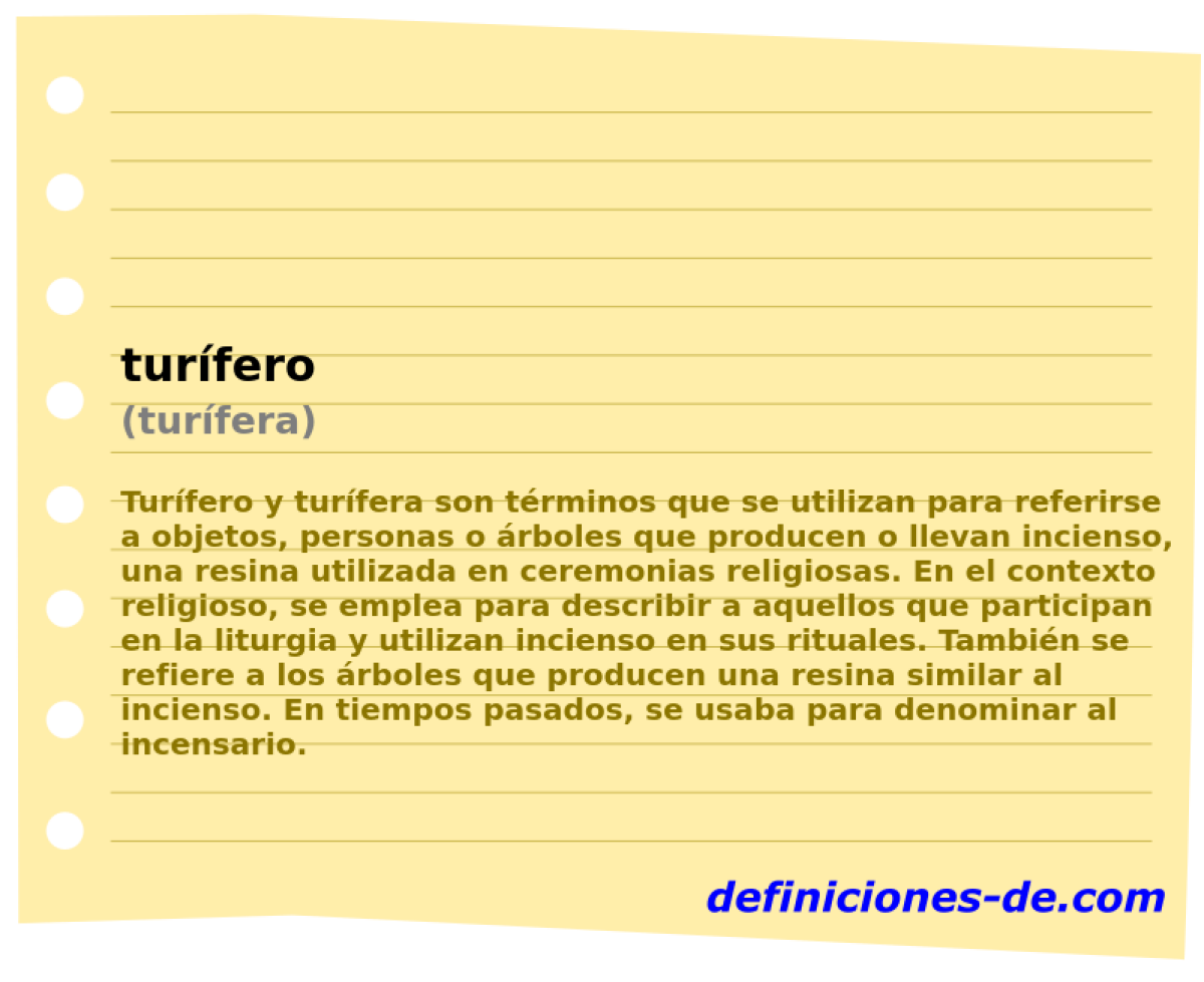 turfero (turfera)