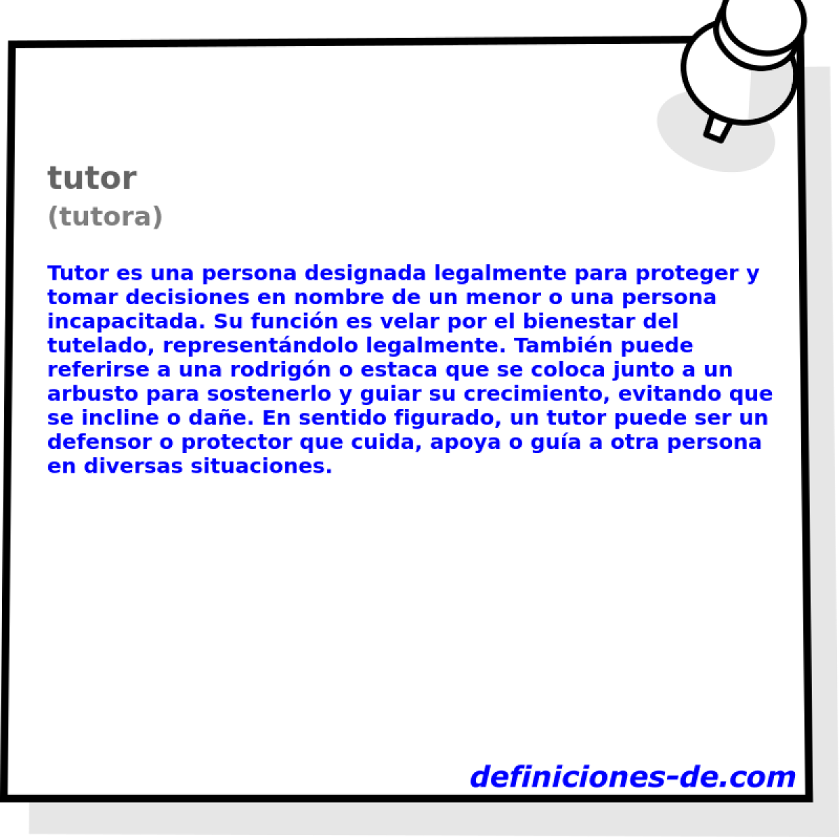 tutor (tutora)