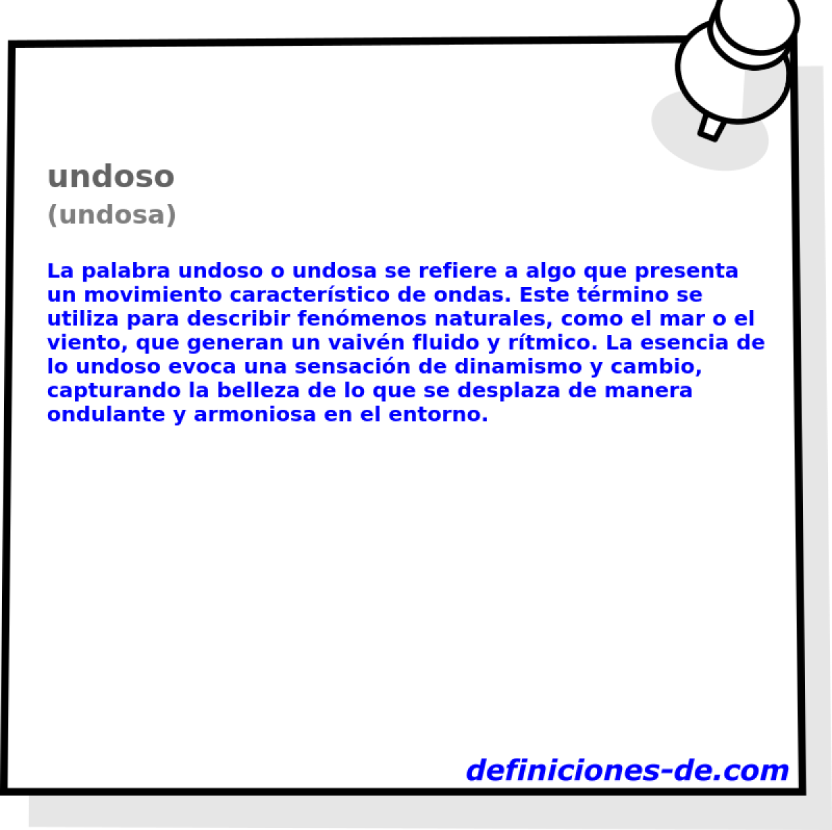 undoso (undosa)