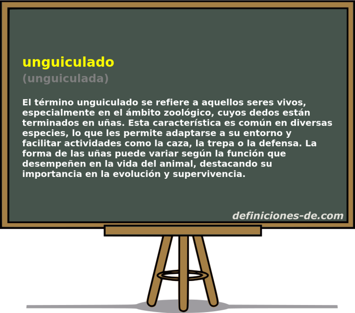 unguiculado (unguiculada)