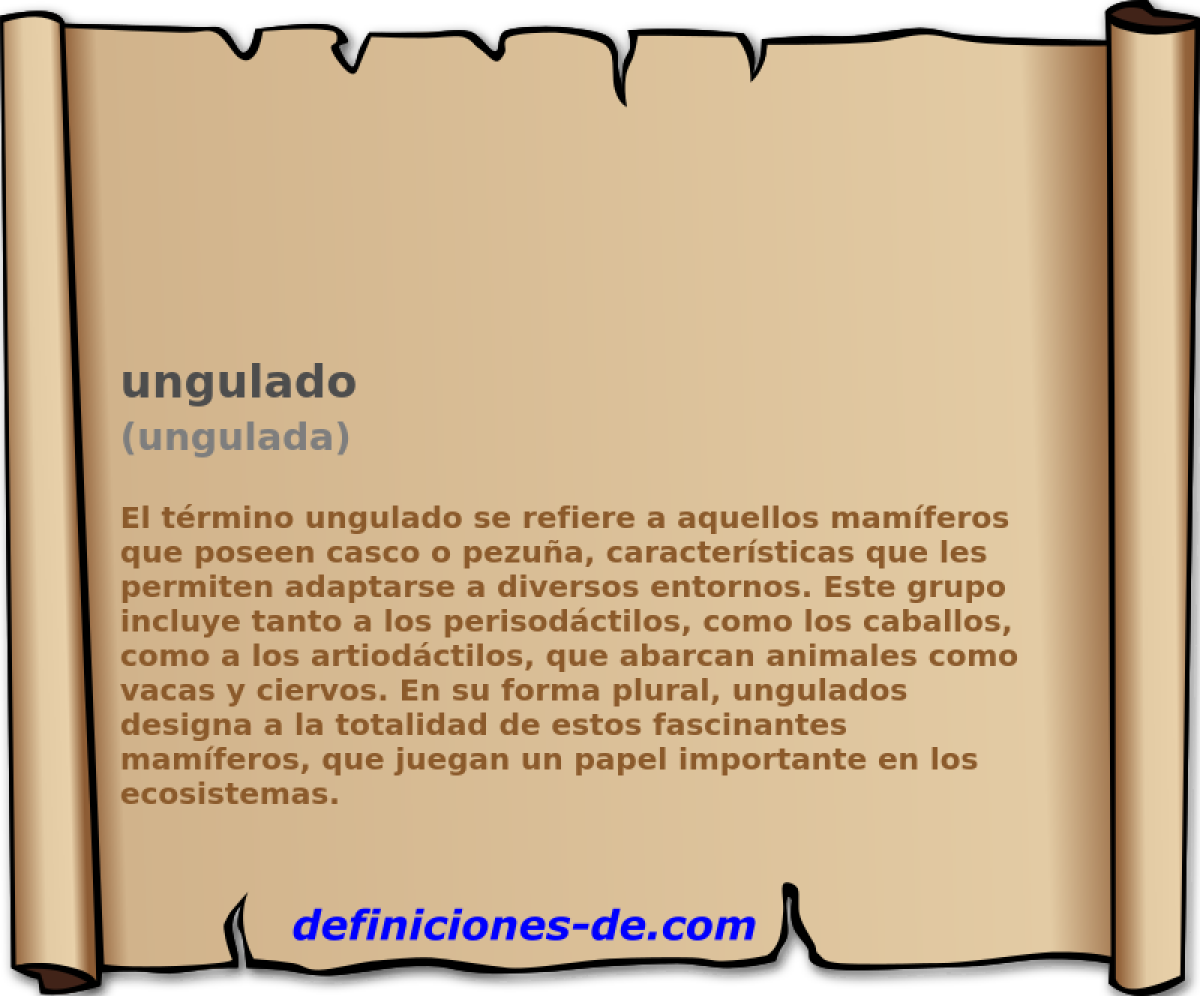 ungulado (ungulada)