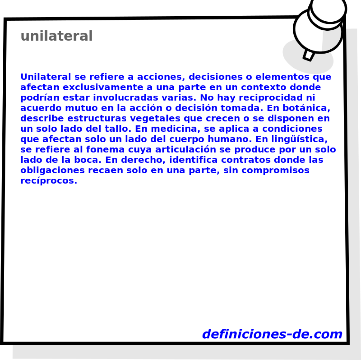 unilateral 